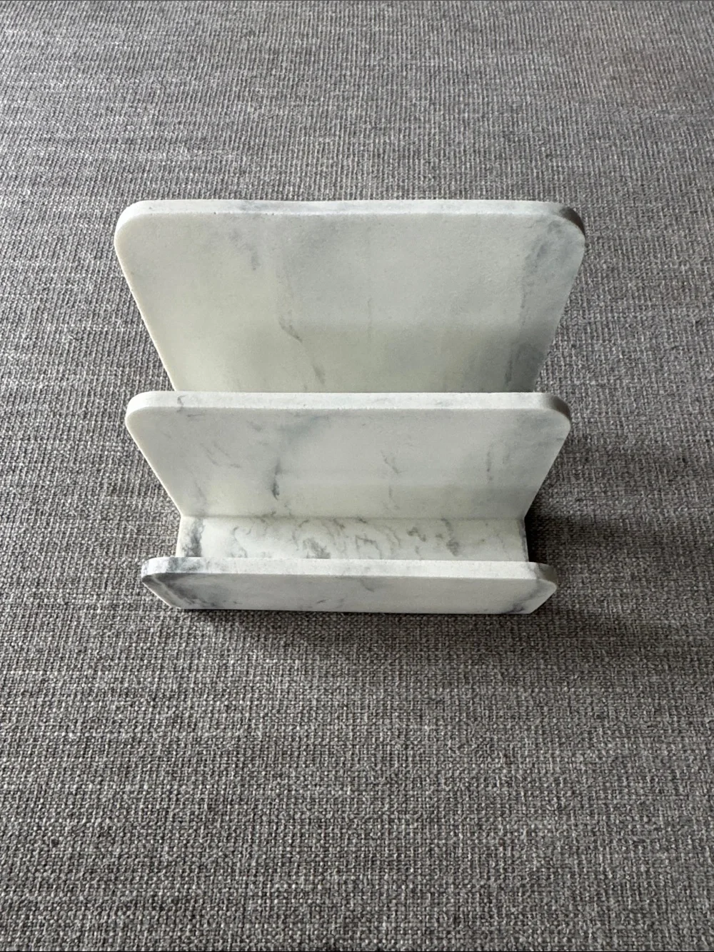 Marble Bathroom Organizer - White